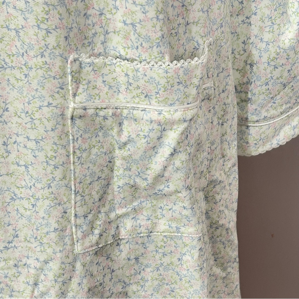 Miss Elaine Floral Midi Zipper Robe L - Picture 5 of 7